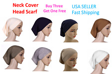Muslim Head Scarf Inner Hijab Caps Islamic Under Scarf Ninja Cotton Hat Women
