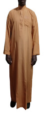 Muslim Men Abaya Sets Thawb Rode Jubba Dress Dishdasha Thawb Long Sleeve Cloth