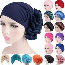 Women Muslim Turban Hat Flower Cancer Chemo Hair Loss Cap Hijab Head Scarf Wrap/