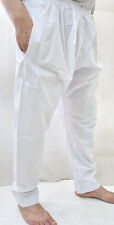 ISLAMIC SLEEP WEAR MENS WHITE TROUSERS THOUB PANTS SERWAL SALWAR SHALWAR