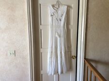 Women’s Magic Ivory Embroidered And Beaded Maxi Dress Size Medium